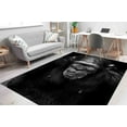 thumbnail image 2 of Stair Rugs, Office Rug, Old Monkey Poster Rugs, Indoor Rug, Old Monkey Rug, Animal Rug Non-Slip Carpet Rug, Animal Rug, Cute Rugs, Black Rug, 2.6'x4' - 80x120 cm, 2 of 8