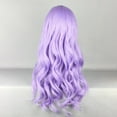 thumbnail image 4 of Unique Bargains Wigs for Women 28" Purple Curly Wig with Wig Cap Synthetic Fibre, 4 of 6