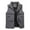 Gray, variant on IYTR Men's Winter Puffer Waistcoat Warm Sleeveless Jacket Stand Collar Padded Waistcoat Outdoor Thick Waistcoat Black XL