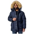 thumbnail image 5 of Jordan Craig Men Fairbanks Insulated Parka 3/4 Puffy Coat (Navy), 5 of 6