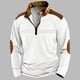 thumbnail image 2 of Sudadera con cremallera para hombre para otoño-invierno: cuello alto, sin capucha, poliéster, ligera, informal/para hacer ejercicio, tallas S-XXXL, 2 of 4