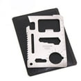 thumbnail image 4 of serony Multi-Purpose 11-in-1 Stainless Survival Cutter Tool Outdoor Travel Camping Climing Emergency Card Cutter, 4 of 6