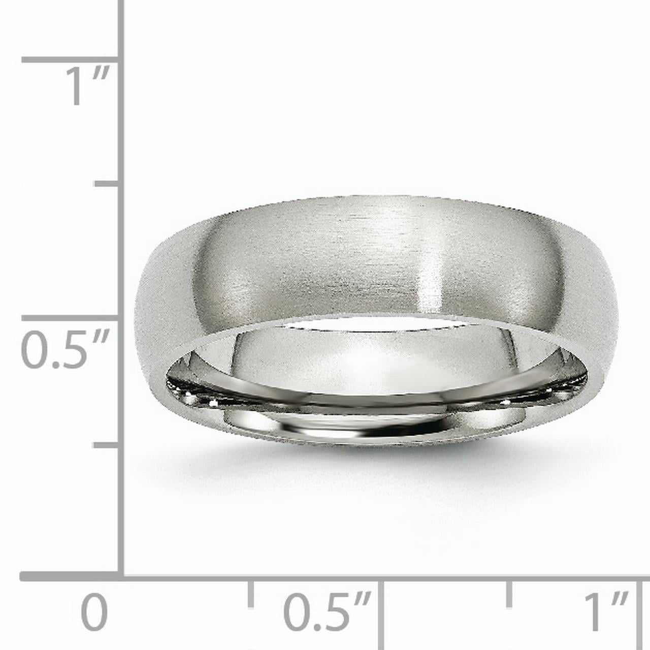 Stainless Steel 6mm Brushed Band