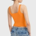 Women's Scoop Neck Sleeveless Knit Ribbed Fitted Casual Crop Tank Top