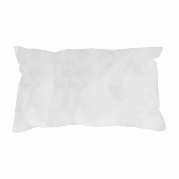 Condor Sorbent Pillow, 18 gal, 8 1/2 in x 17 in, Oil, White, 10 PK 35ZR20