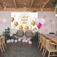 thumbnail image 2 of Decorative Flags, Graduation Season Banner Background Cloth Graduation Banner Congratulations Graduation Party Decoration Background 90X150Cm/35.4X59In, Flags_ Banners & Accessories, 2 of 9