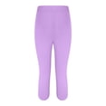 thumbnail image 5 of Beugl Womens Yoga Pants Clearance, Ladies Casual Comfort Printed Stretchy High Waist Elastic Cropped Pants Resort Beach Leggings, Capri Pants for Women, Leggings for Women Purple S, 5 of 8