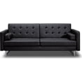 thumbnail image 2 of Whiteline Modern Living White Giovanni Faux Leather Contemporary Sofa Bed, 2 of 18