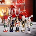 thumbnail image 3 of Soldado de Cascanueces,Navidad cascanueces soldado decoración adornos,Cascanueces Navidad Decoraciones de Navidad figuras juguetes,Cascanueces de soldado de madera tradicional de, 3 of 8