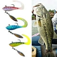thumbnail image 4 of Mightlink 7g/6cm Bionic Soft Bait Sharp Hook 3D Simulated Fisheye Realistic Figure 8 Ring Spinning Sequin Lure for Outdoor Fishing, 4 of 7
