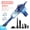Blue+All Accessories, variant on Cordless handheld cyclone vacuum with strong suction and digital display. Lightweight and rechargeable, easy to clear debris for home, office and car.
