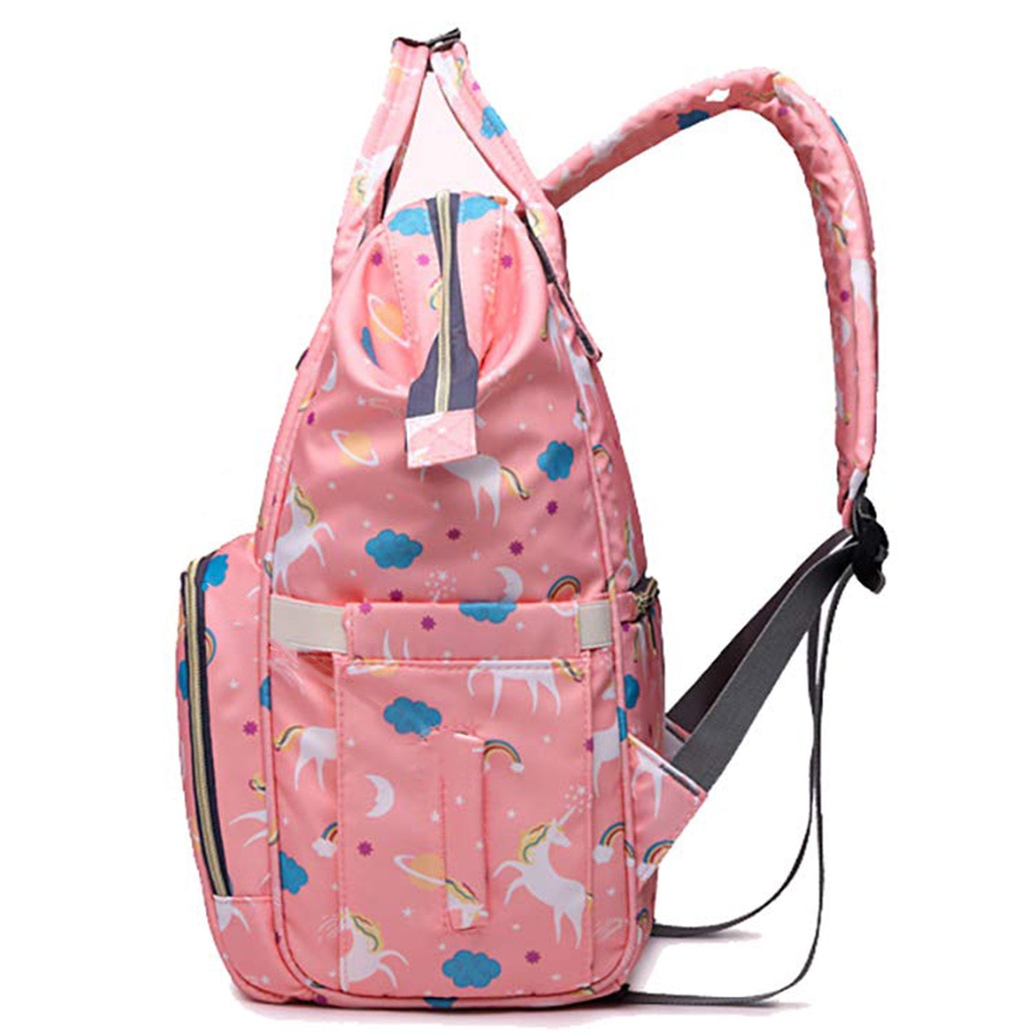 Diaper Bag Backpack Baby Bag Multifunction Maternity Travel Changing Pack Water Resistant Nappy Tote Pink Unicorn