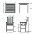 thumbnail image 5 of highwood Lehigh 5-piece Outdoor Counter Height Dining Set - 42" x 42" Table Eucalyptus, 5 of 5