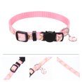 thumbnail image 4 of Shisuyan Cat Collar Moons and Stars Pattern Microfiber Pink 1Set 13X0.4X0.1In, 4 of 8