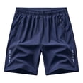 thumbnail image 3 of Athletic Shorts for Men Quick Dry Shorts for Men Lightweight Navy Shorts Men with Zipper Pockets, 3 of 3