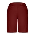 thumbnail image 3 of WAYUTE Women Shorts Casual Stretch Waist Shorts for Summer Comfortable Elastic Waistband with Pockets Solid Color Shorts, 3 of 6