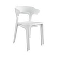 thumbnail image 6 of Novogratz Poolside Collection, Felix Stacking Dining Chairs, Indoor/Outdoor, 2-Pack, White, 6 of 12