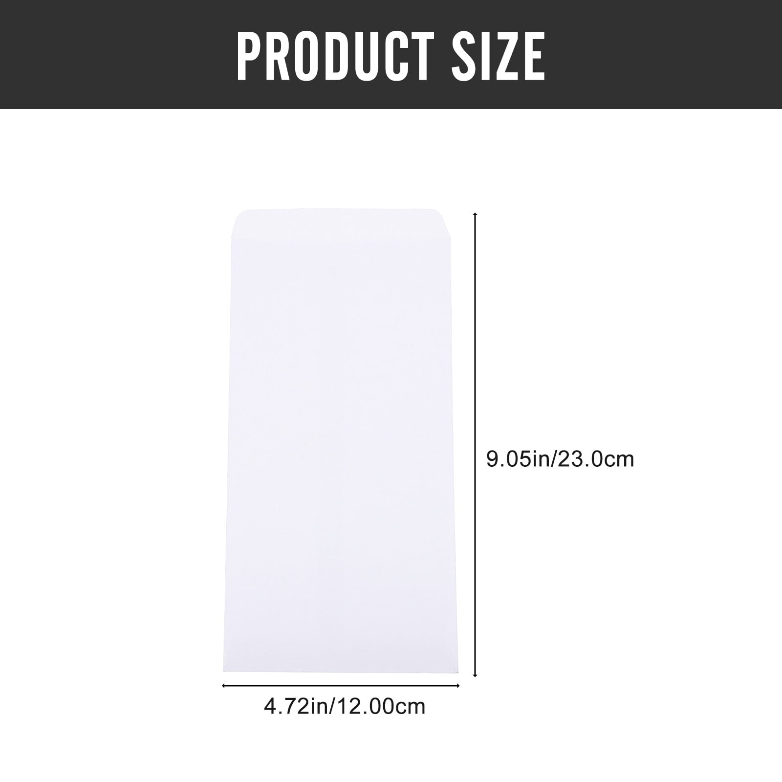 TAILTOSS  White Paper Cash Envelopes Self-Seal for Home and Office 200Pcs