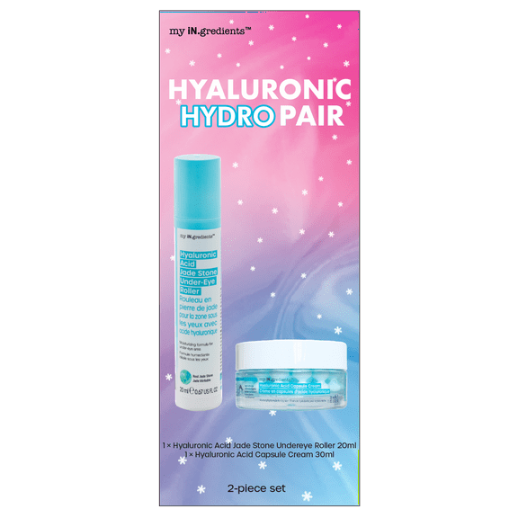 My iN.gredients Hyaluronic Hydro Pair Gift Set - Hydrating for Face and Under Eye - For All Skin Types