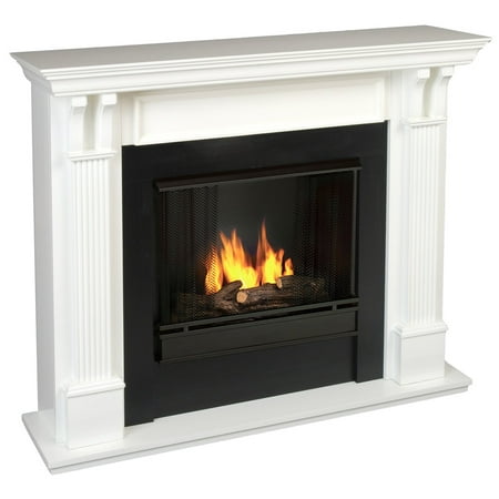 Real Flame Ashley Indoor Gel Fireplace - White