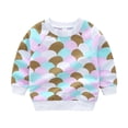 thumbnail image 3 of Esaierr Kids Toddler Girls Summer Sweat Suits Little Girls Spring Fall Pullover Rainbow Printing Sweatsuit Top+ Pants Set Newborn Baby Track Suits Clothes for 12M-5Years, 3 of 8