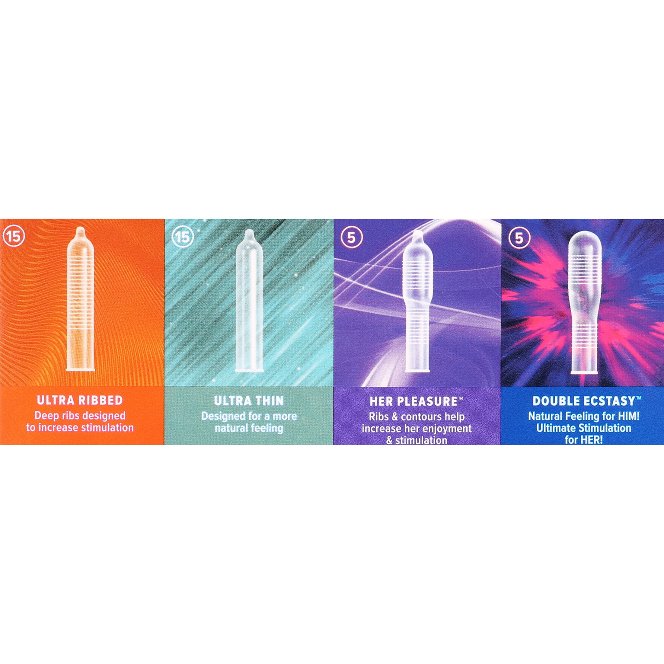 trojan pleasure pack premium lubricated latex condoms 40 count automatic male toys men male main image 1