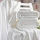 thumbnail image 2 of Melocotton 5 Toallas de Medio baño Blanca Linea Hotelera (140x80cm) 100% Algodón Hilo Open, 650 Gramos. Ideal para Hogar, Hoteles y Hospitales. Práctica y Fácil de Lavar. Body Towel, 2 of 4
