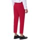 thumbnail image 3 of Pantalones de traje de negocios recortados para hombres Inspire Chic, corte recto, frente plano, talla 28, rojos, 3 of 7