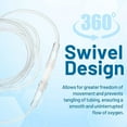 thumbnail image 6 of Swivel Oxygen Tubing Connectors 5 - Pack - Oxygen Therapy, Cannula Connector Compatible with Standard Oxygen Tubing, Ideal for Home and Medical Use, 6 of 8