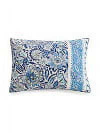Dena Home Blue Bisou Floral 3-Piece Quilt Set, King