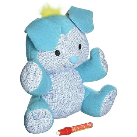 AquaDoodle Hug N Doodle Stuffed Pal Aqua Draw Puppy Dog Plush