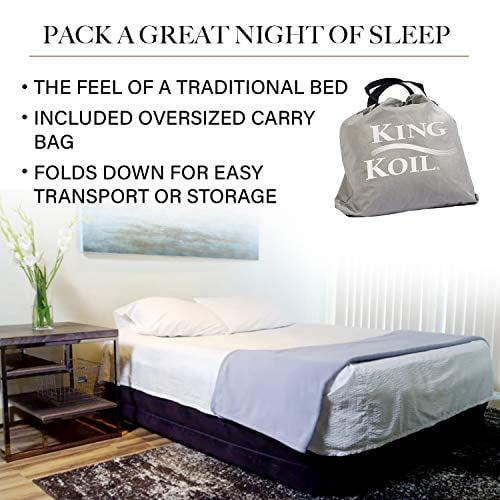 King Koil QUEEN SIZE Luxury Raised Air Mattress Best Inflatable Airbed with 