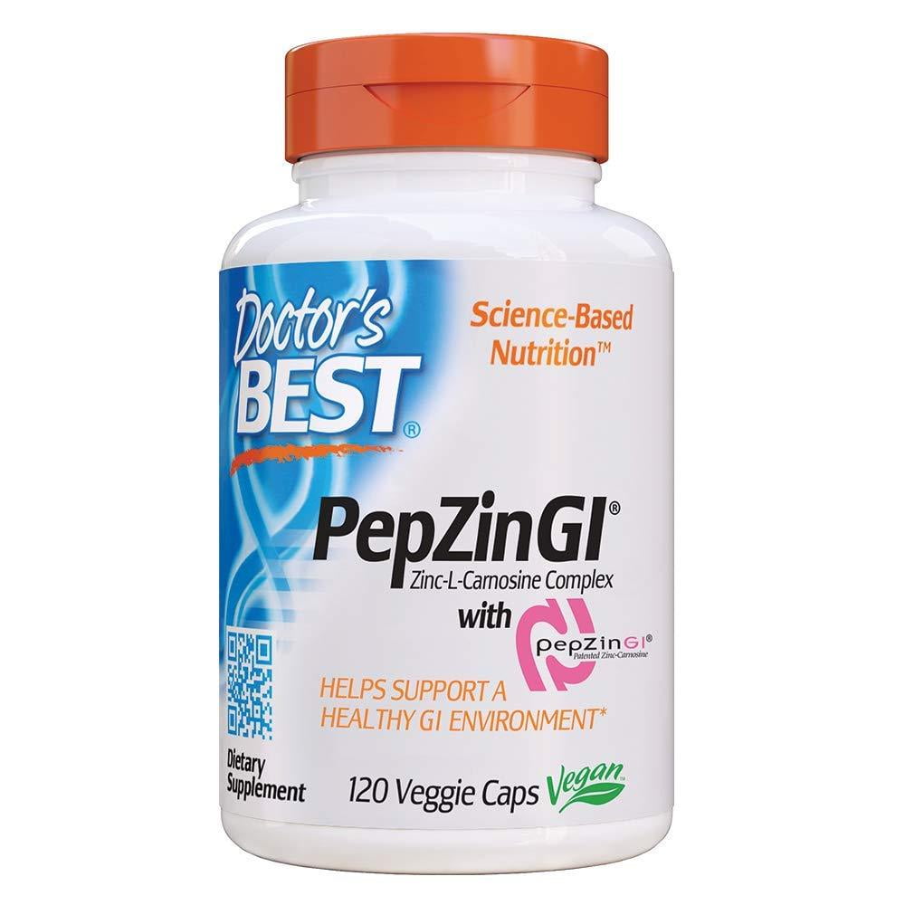 Doctor's Best PepZin GI, ZincLCarnosine Complex, NonGMO, Vegan, Gluten Free, Soy Free