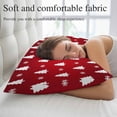 thumbnail image 5 of Christmas Tree Pillow Covers, Linen Long Throw Pillow Case, Red Winter Xmas Snowflake Farmhouse Holiday Pillow Protector Decorative Cushion Cover for Living Room/Bedroom 20" x 30", 5 of 8