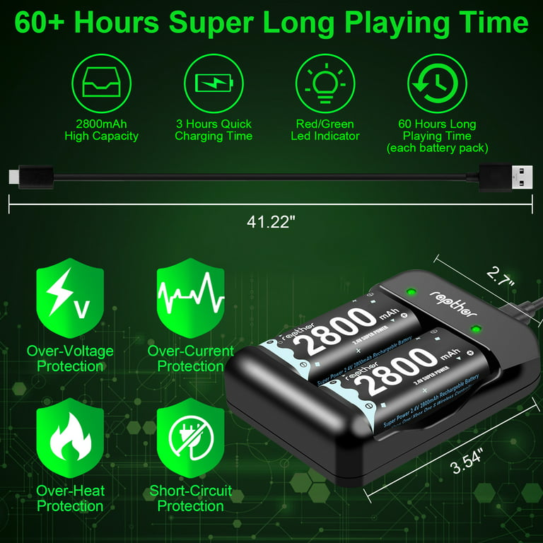 Bateria P/ Control Compatible Xbox Series S y X Recargable 2800 mAh - Demy