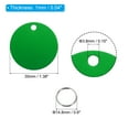 thumbnail image 2 of Uxcell Aluminum Blank Tags 1.4 Inch, Round Metal Stamping Blanks Pet ID Label with Key Rings, Green 10Pcs, 2 of 4