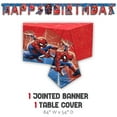 thumbnail image 4 of Spiderman Party Supplies | Spiderman Birthday Party Supplies | Spiderman Plates, Birthday Napkins, Spiderman Tablecloth, Spiderman Birthday Banner | Marvel Superhero Birthday Party Supplies Serves 16, 4 of 5