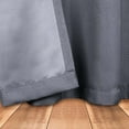 thumbnail image 4 of BNM Linen Pattern Blackout Curtains, Set of 2, 26" x 84", Charcoal, 4 of 7