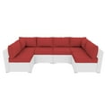 thumbnail image 4 of MRUAKA Outdoor Cushions for Patio Furniture Replacement, Patio Furniture Cushions, Deep Seat Patio Cushions, Patio Seat Cushions for Outdoor Sectional (Red), 4 of 8
