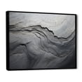 thumbnail image 3 of Designart "Stone River Grey and White Serenity III" Extra Large Fractal Framed Wall Art - Modern White Abstract Entryway Framed Wall Art Print, 3 of 7