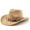 Z05-Beige, variant on YAYUBA Cowboy Hat Men Women with Ribbon Cowgirl Western Hat Cowboy Hats for Women,Khaki