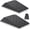 Black, variant on Squat Wedge Block Non Slip for Heel Elevated Squats, 2 count | Professional fitness slant board and squat platform, ideal for raises, weightlifting, and strength .