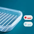 thumbnail image 6 of Cookie Tubs with Lids Airtight Container Glass Flower Container for Kitchen Cereal Storage 7 Cup Glass Storage Containers with Lids Bowl Storage Storage Food Bags Clear Container with for, 6 of 9