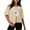 Khaki*2, variant on Gnshining Short Sleeve Pullovers for Women Loose Summer Short Sleeve Tunic Tops Dressy Crew Neck Sweatshirts