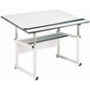 Alvin Table White Base White Top 37 1/2" x 72"