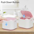 thumbnail image 4 of Mini Trash Can for Desk, Press-Type with Removable Inner Plastic Small Trash Can with Lid Rectangle Desktop Trash Can 1.5L Mini Waste Can for Home Off, 4 of 4