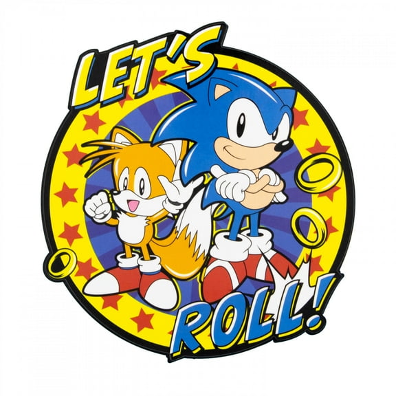 Sonic the Hedgehog Let's Roll Sticker