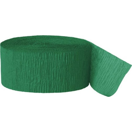 Unique Industries Green Solid Print Birthday Party Streamers, 1.75"x 81'