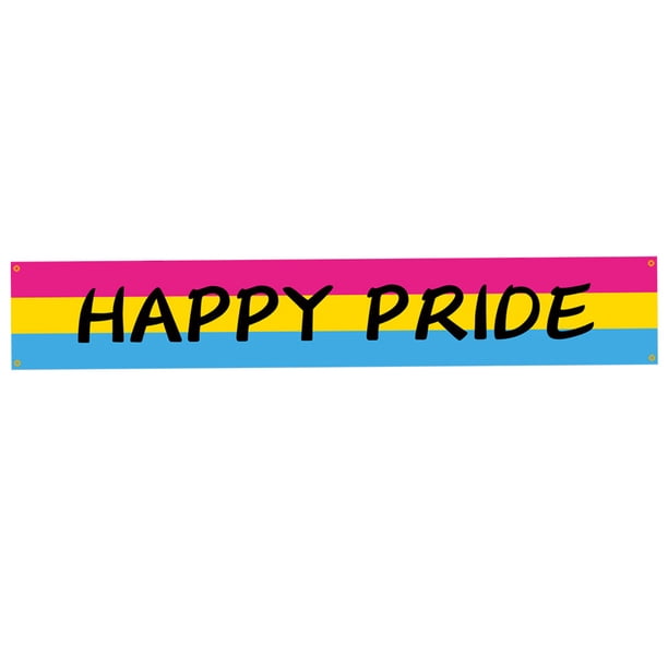 Banner de arcoíris, decoraciones de orgullo, letrero de arcoíris para jardín, telón de fondo LGBTQ, suministros para fiestas gay, 300 x 50 cm, decoración colgante del orgullo para exteriores,