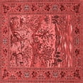 thumbnail image 1 of Ahgly Company Indoor Square Animal Red Traditional Area Rugs, 6' Square, 1 of 4